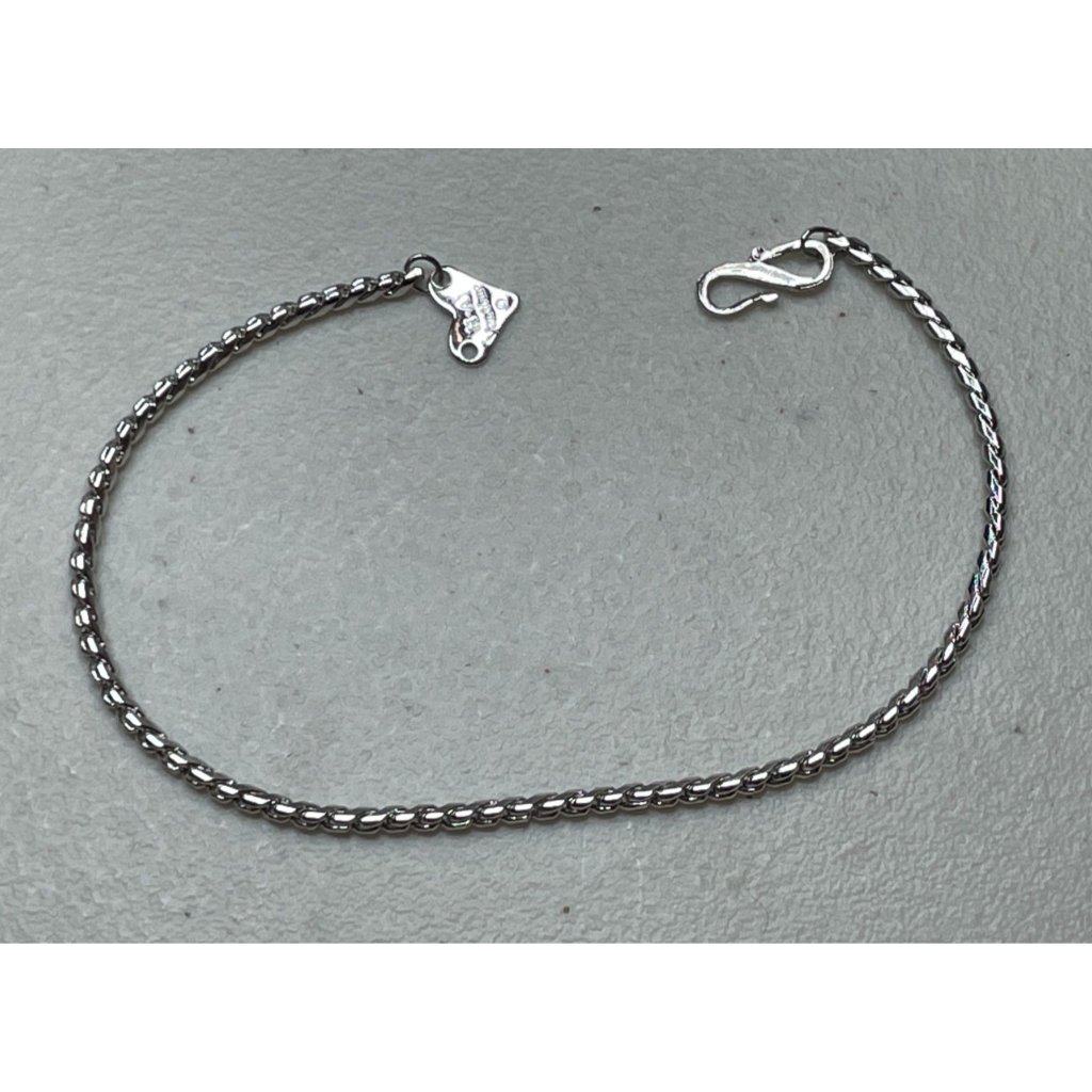 Vintage Vendome Sterling Silver Wheat Chain Bracelet With Heart Tag 725 35$